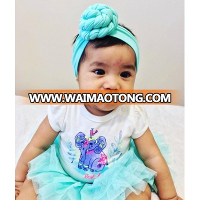 Fashion Baby Kids Girls Bow Headband Turban Knot Rose Headwear