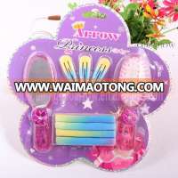 Colorful Kids Accessories for Hair Brush Set in Blister Card