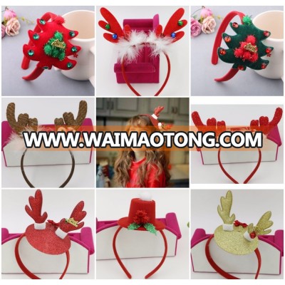 European and American children's Christmas headband Santa hair accessories antlers hair band hoop headband