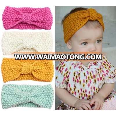 Winter children's hair accessories baby Bohemia knit hair band baby wool ear protection hair accessories