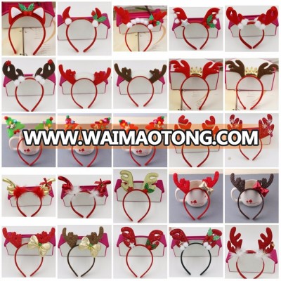 European and American children's Christmas headband Santa hair accessories antlers hair band hoop headband