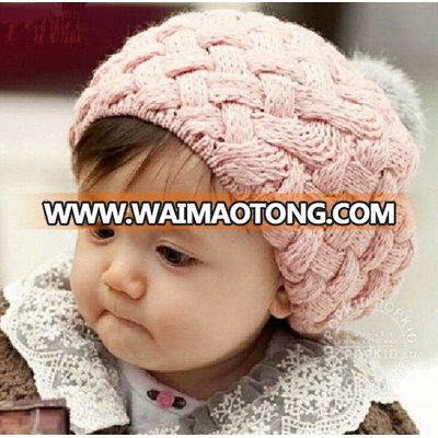 Infant Crochet Beret Hat