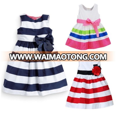 Summer New Girl Child Bow Zipper Vest Dress Princess Dress Evening Dress Children's Clothing