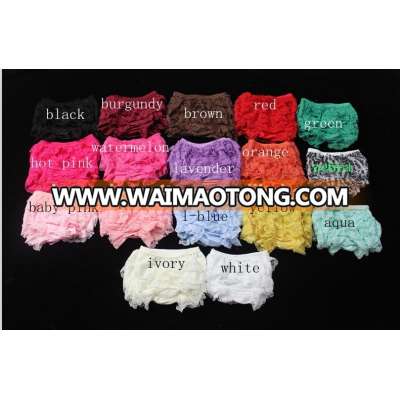 21 colors cute baby lace bloomer